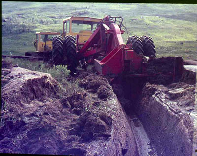 Tractor and Plough draining team - Callop 