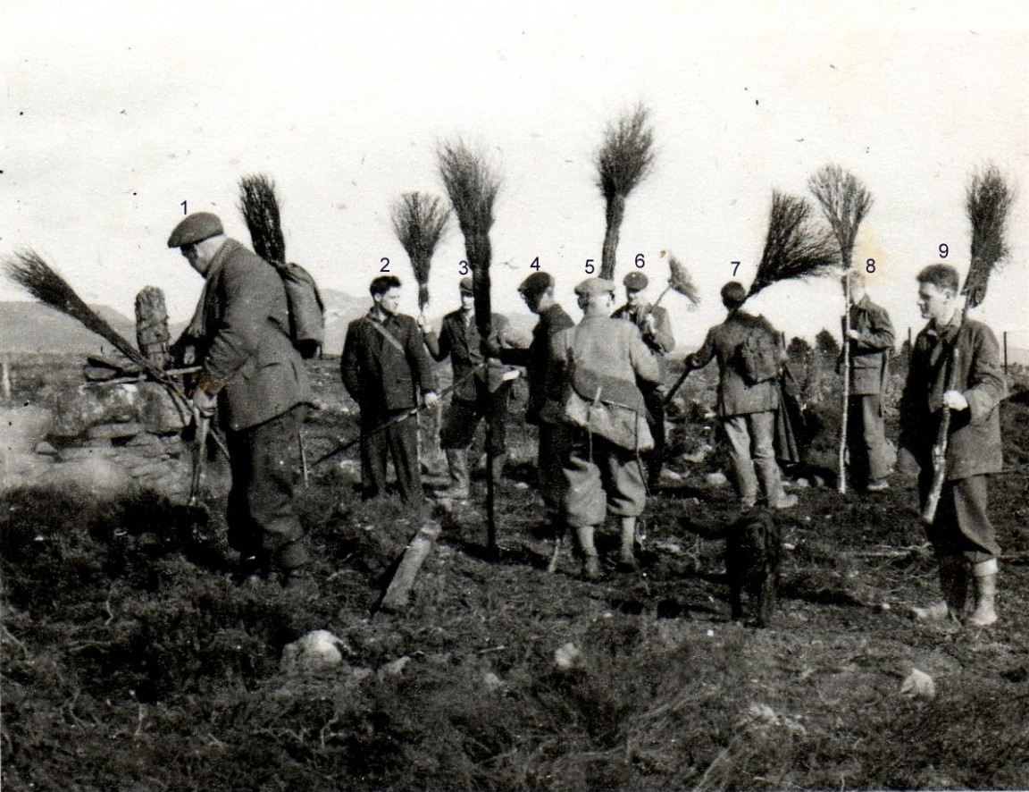 Muir burning on Fonab Forest 1957