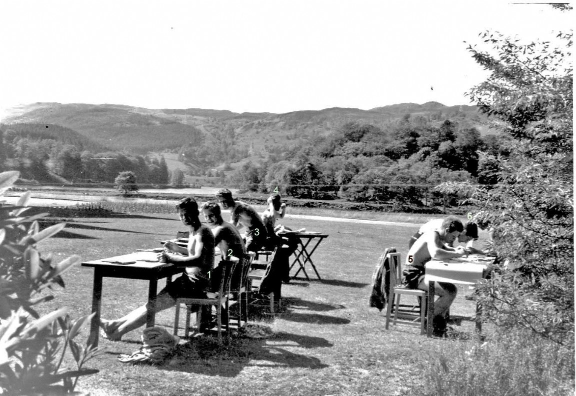 Faskally Forestry Students survey plotting 1956