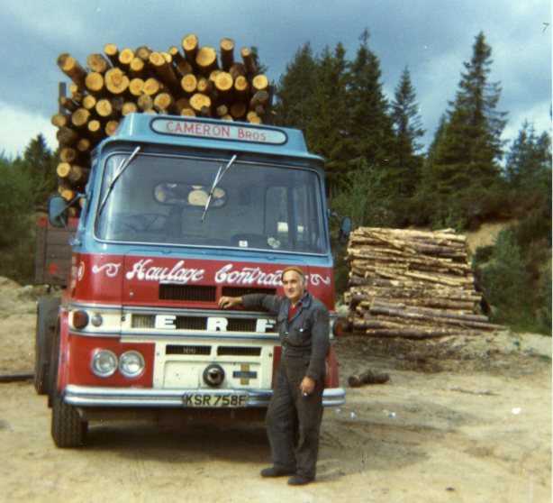 Cameron Bros lorry at Ardross Forest