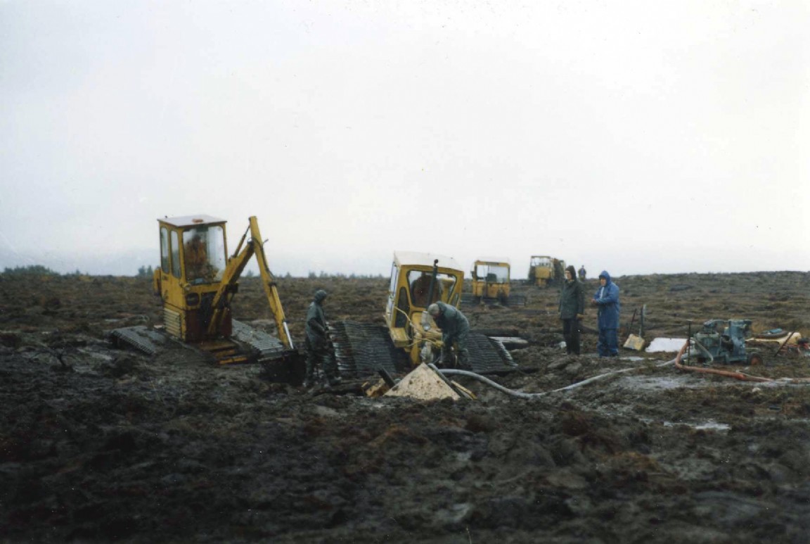 Ploughing tractors bogged at Lochans near Lairg 5