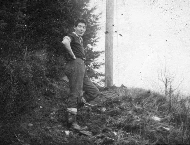 Robin McCall working on fire trace