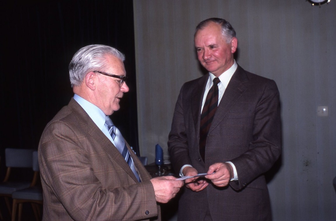 Presentation to John Campbell by Bob Cathie