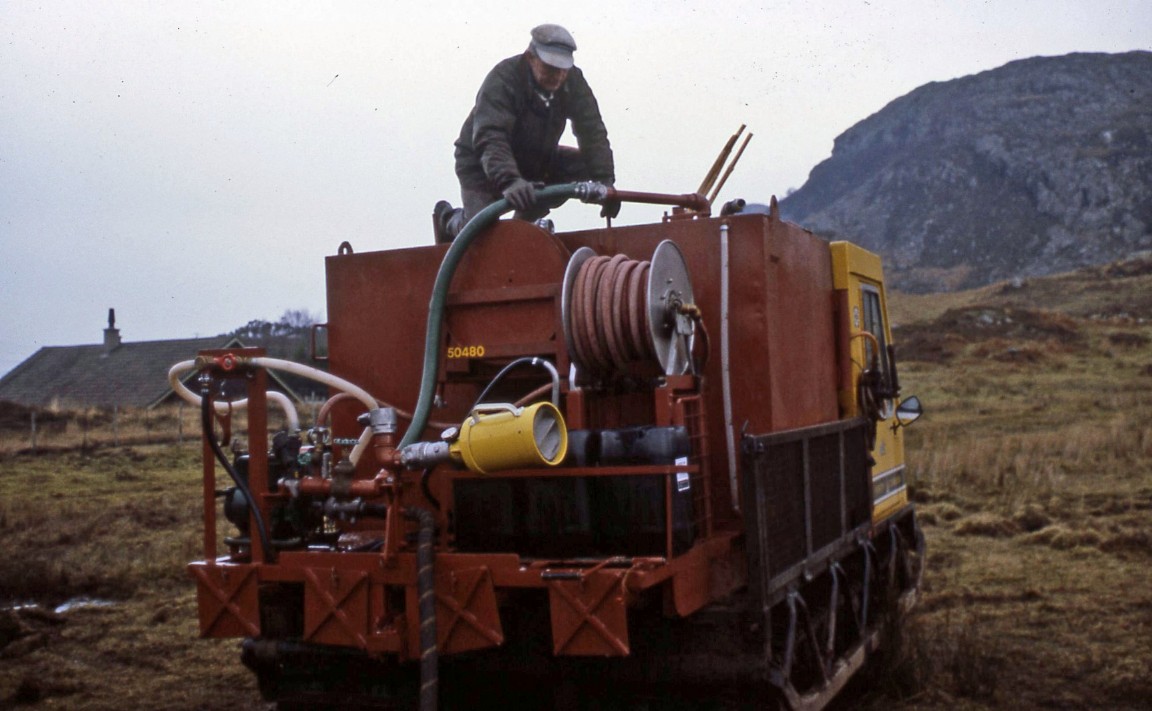 Fire control Foam Unit on Muskeg