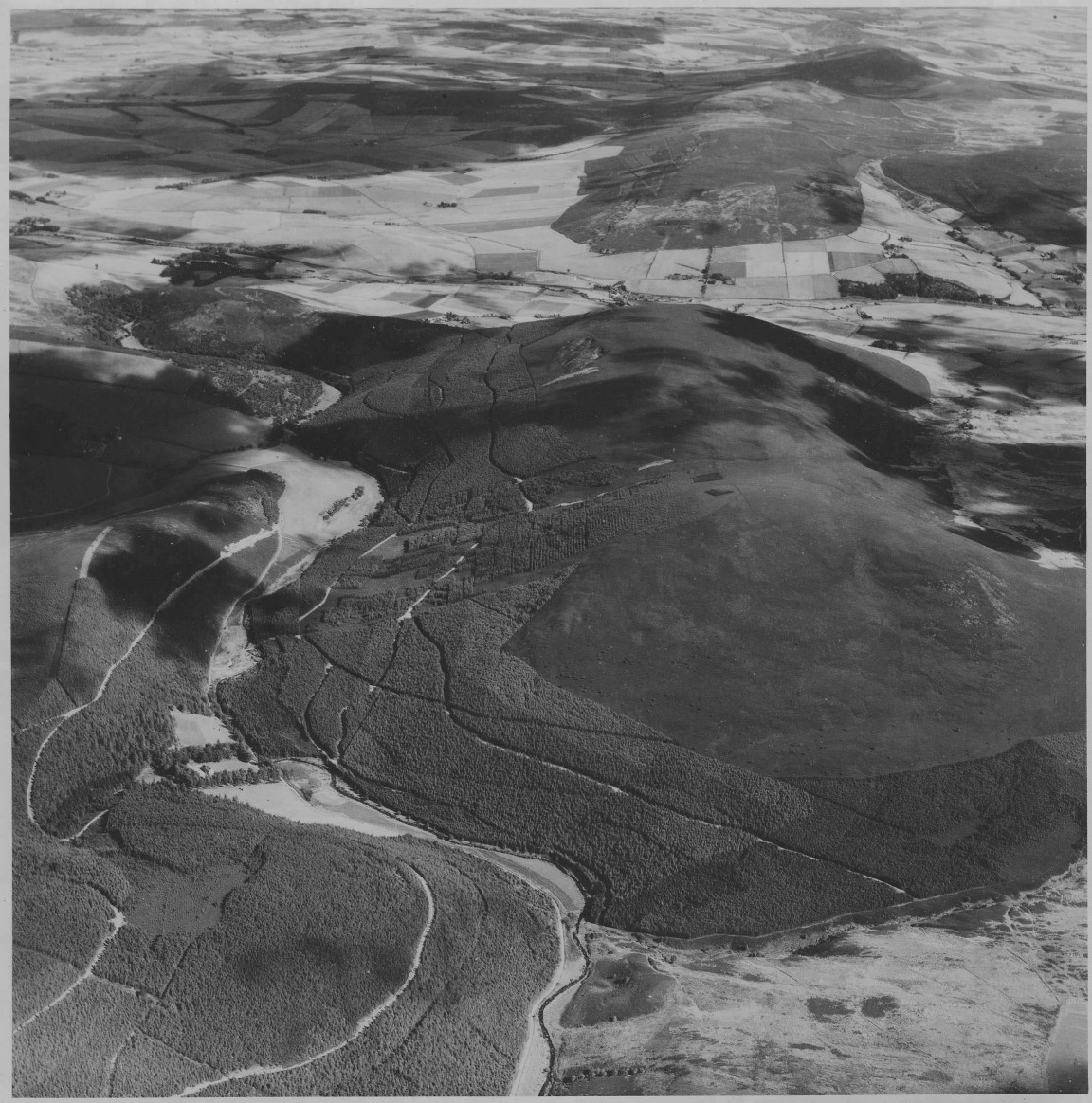 Aerial view of Kirkney Hill, Clashindarroch