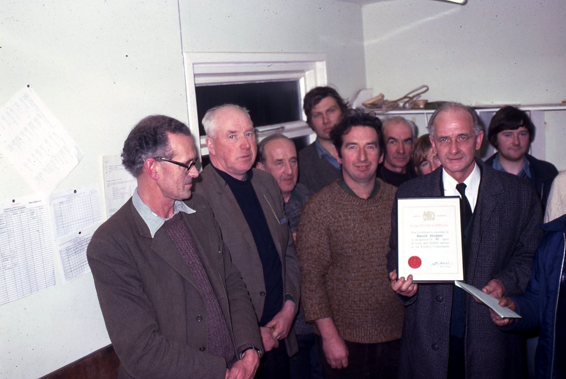Retirement presentation Donald Nicolson,Raasay