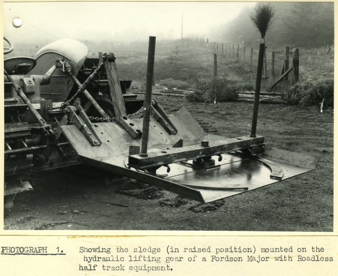 Tractor Mounted Sledge for Extraction of Thinnings