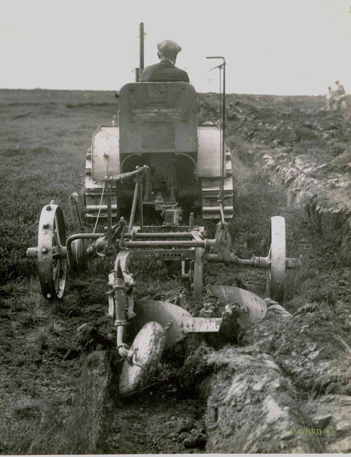 Caterpillar Twenty and Oliver Twin Plough