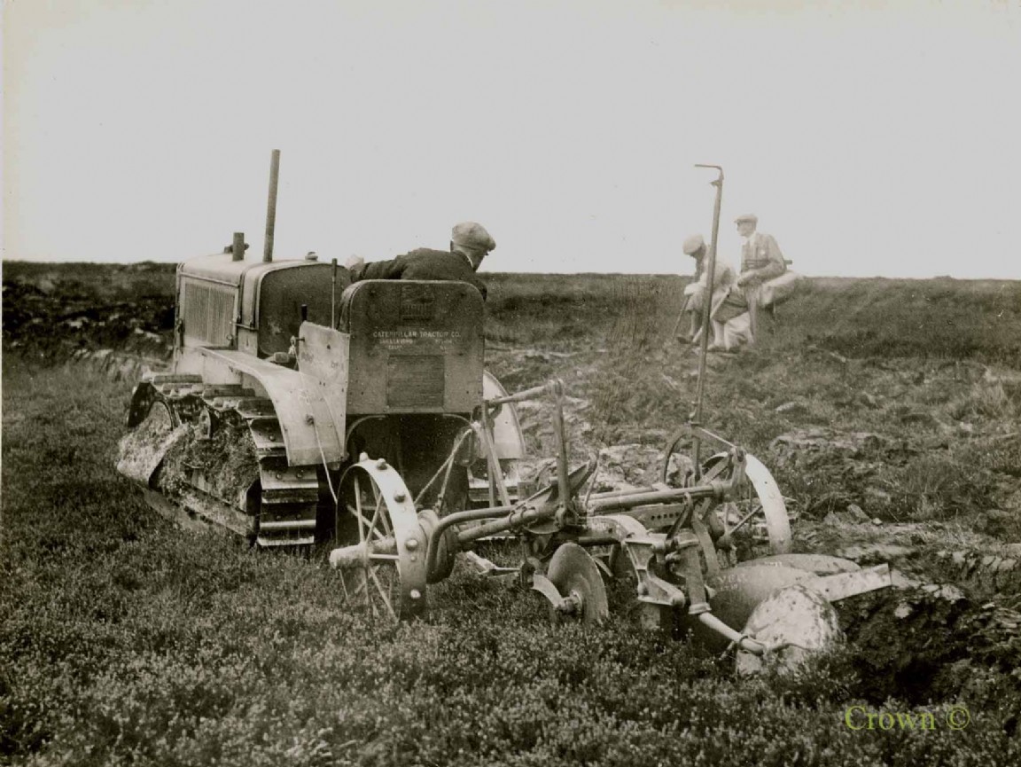 Caterpillar Twenty and Oliver Twin Plough