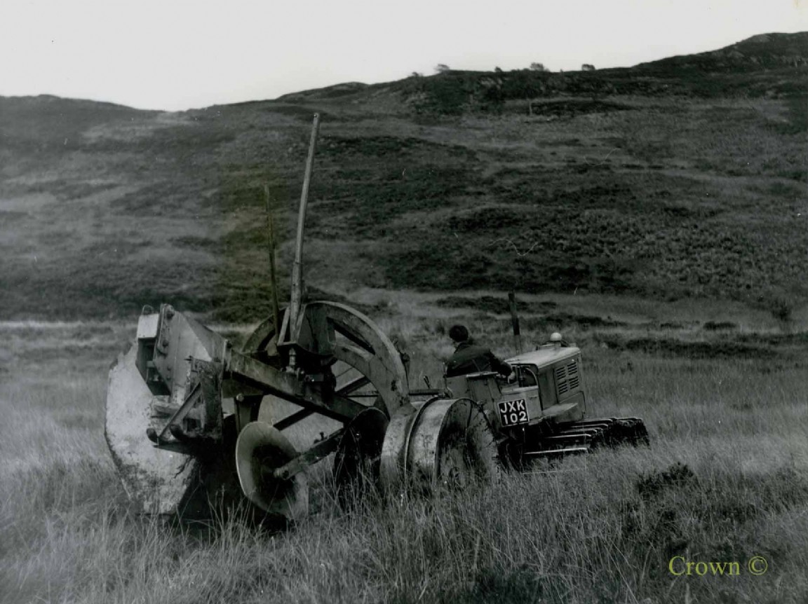 Fowler and Cuthbertson plough at Loch Ard Forest