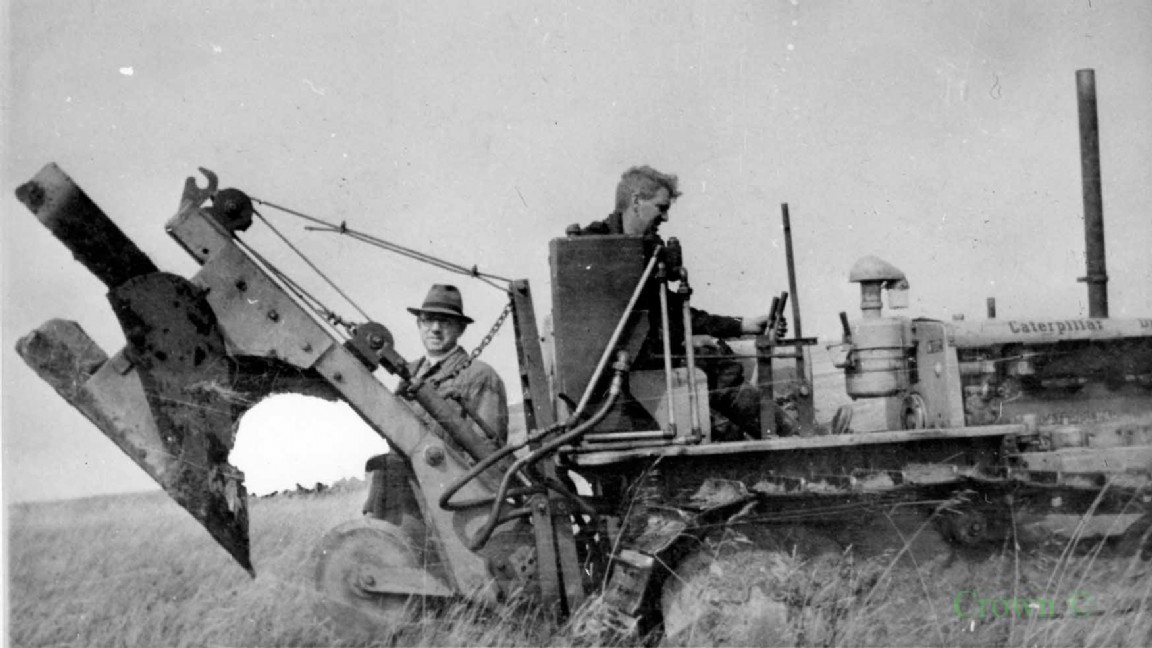 Early Blane Tine on hydraulic lift  