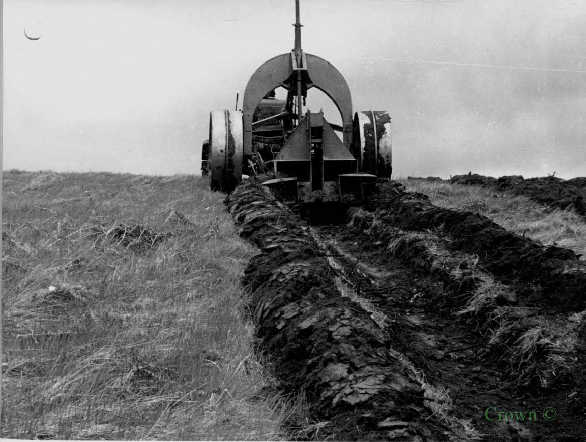 Cuthbertson ploughing with double furrow head 