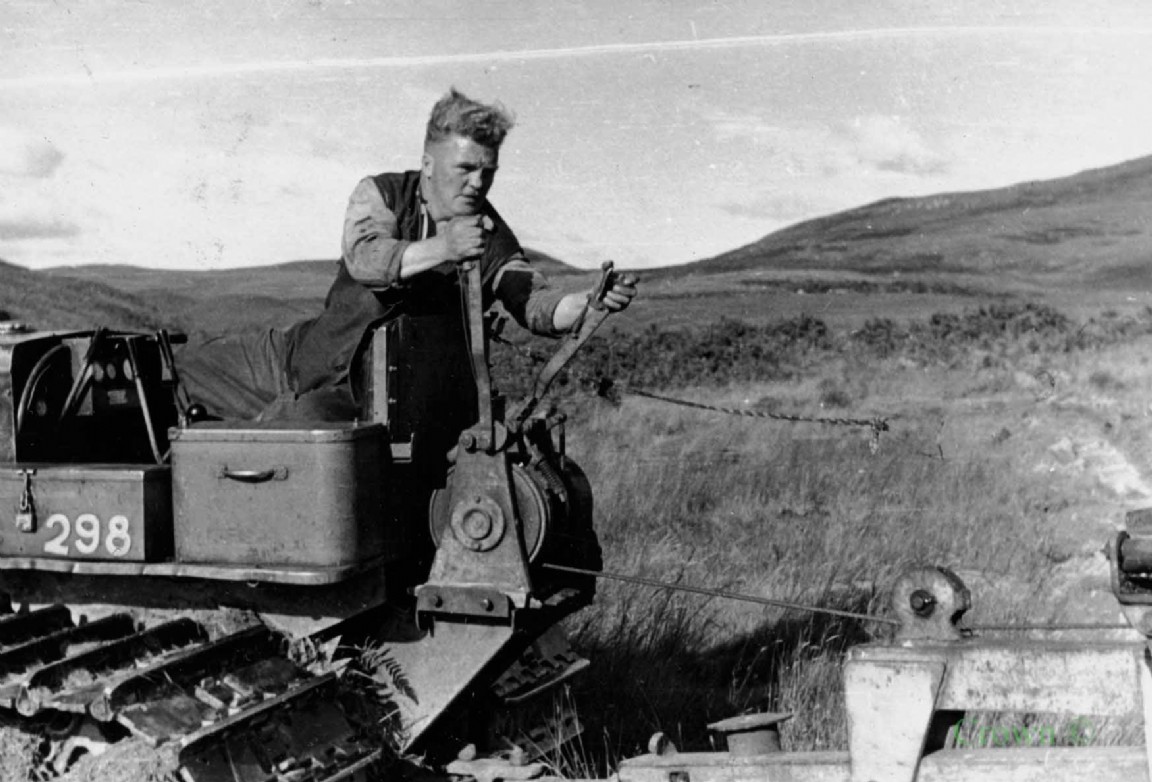 Views in Minard Forest - Fowler tractor & plough
