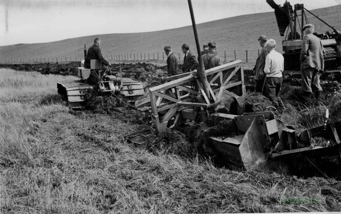 Ploughing demo at Couthally, Clydesdale Forest 