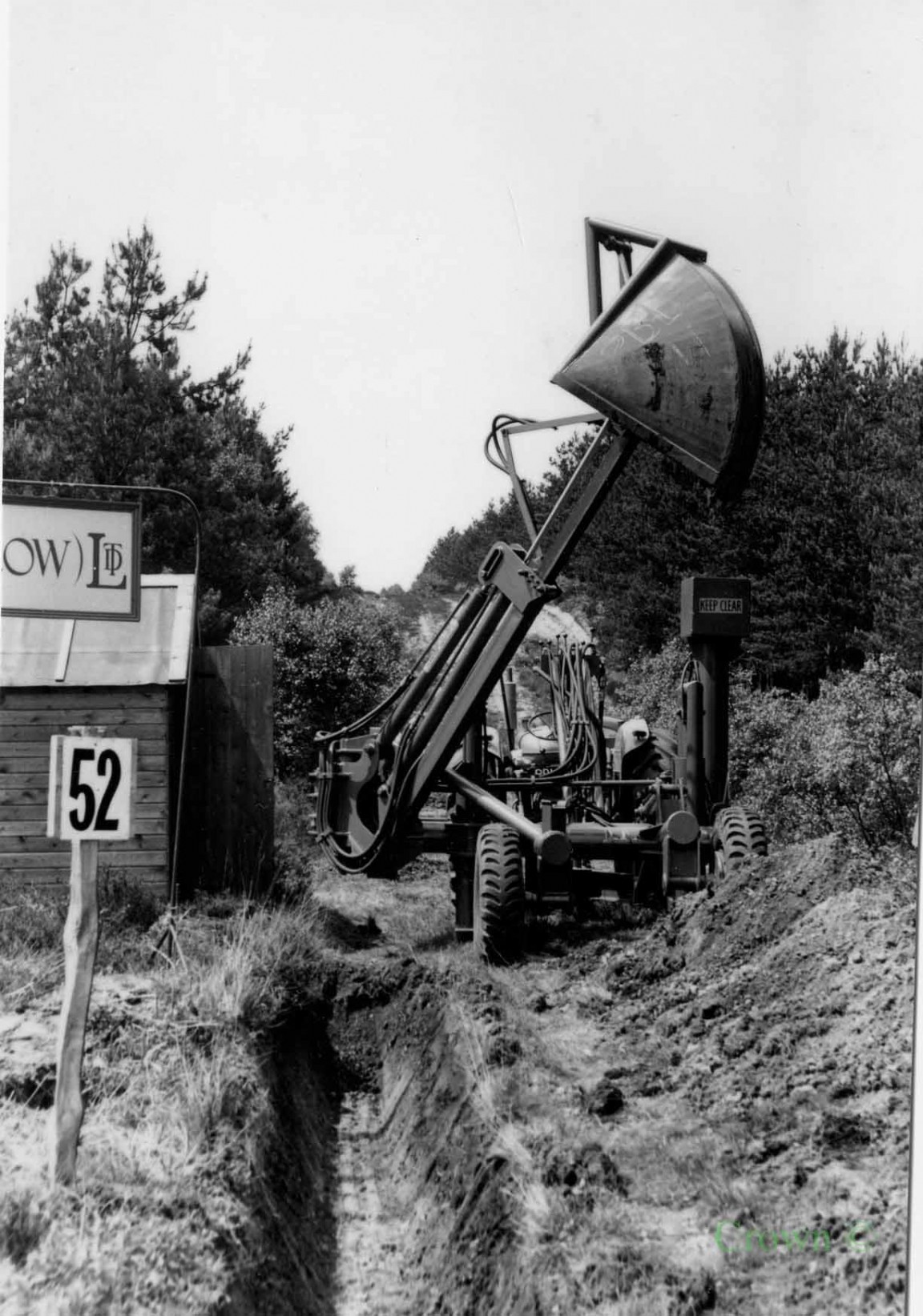 Drainer at Machinery demonstration, Blackbushe - may be Hamshire not Edinburgh