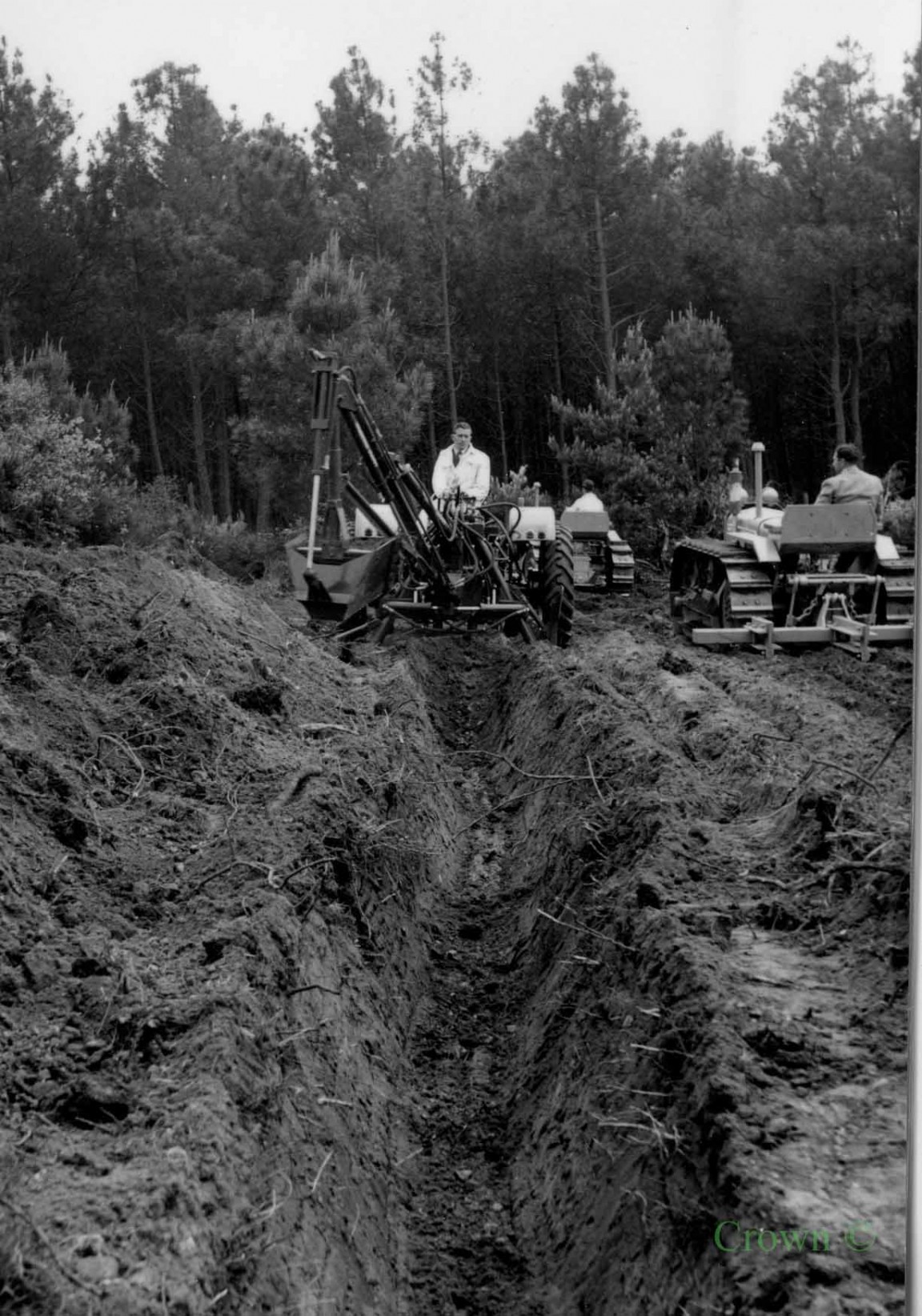 Drainer at Machinery demonstration, Blackbushe - may be Hamshire not Edinburgh