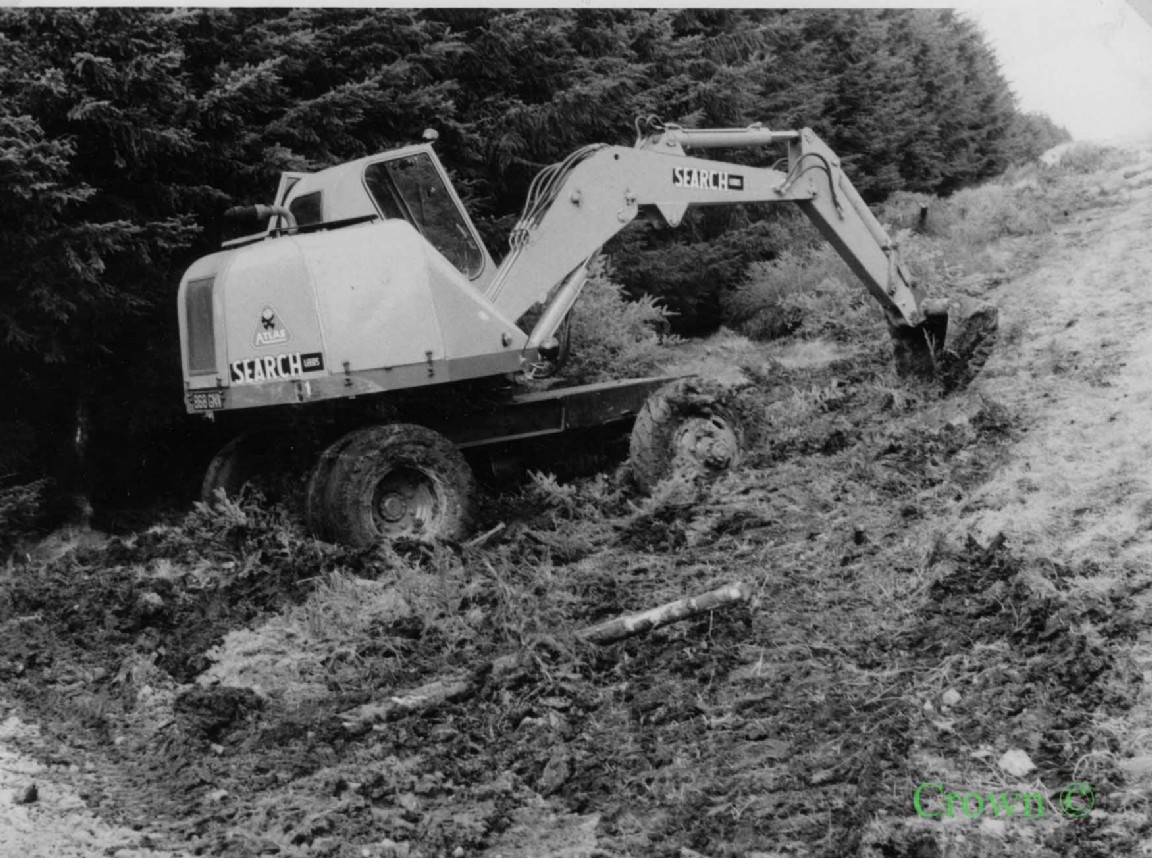 Drainage Machinery Demo Kershope Forest