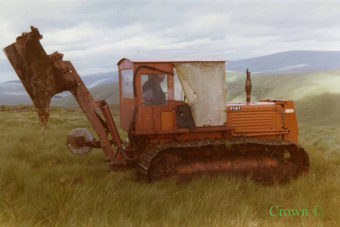 Mounted tine plough of Fiat 70 tractor