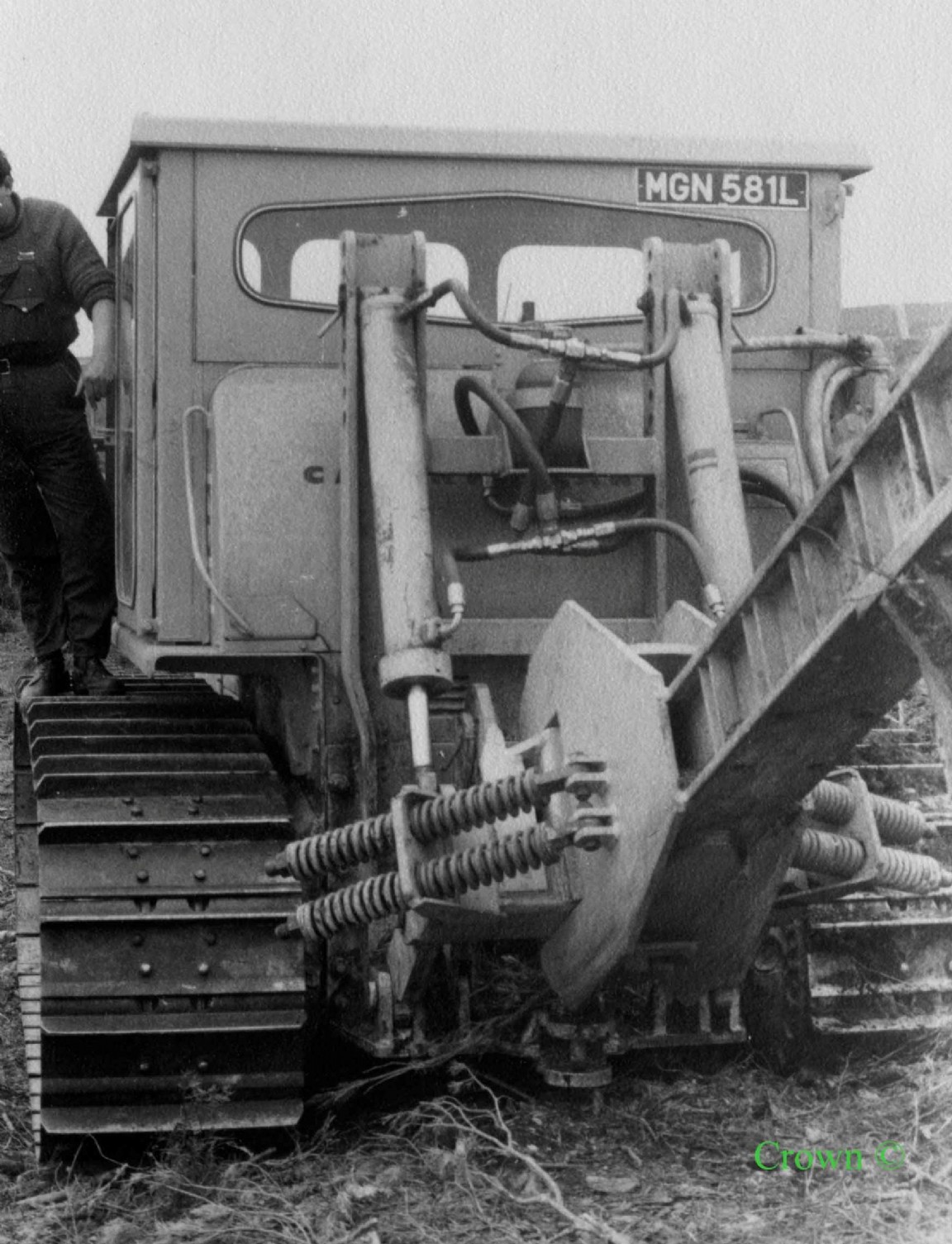 Caterpillar D7 and deep tine plough at Speymouth 