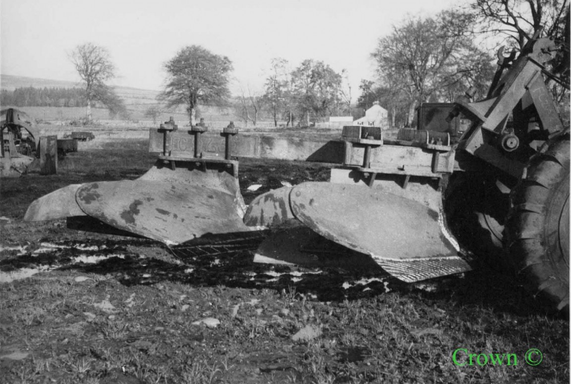 Twin Furrow tine plough at Wm Clark&rsquo;s, Parkg
