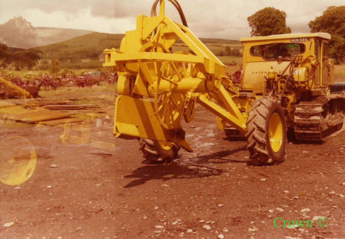 Rotary Mouldboard plough on Parkgate Carriage