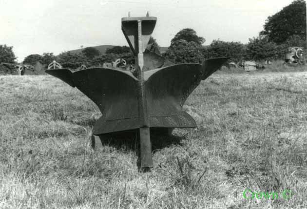 Double mouldboard shallow tine plough at Parkgate