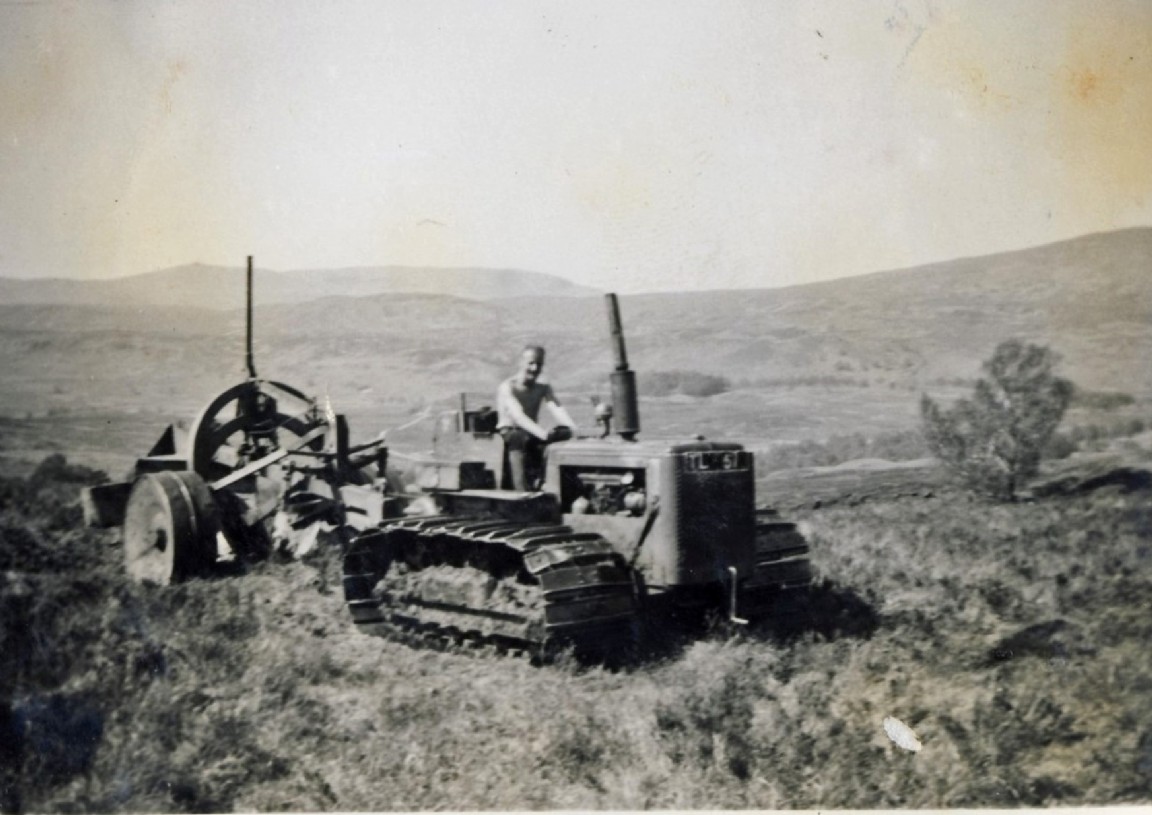 Ploughing at Glengarry Forest 1955