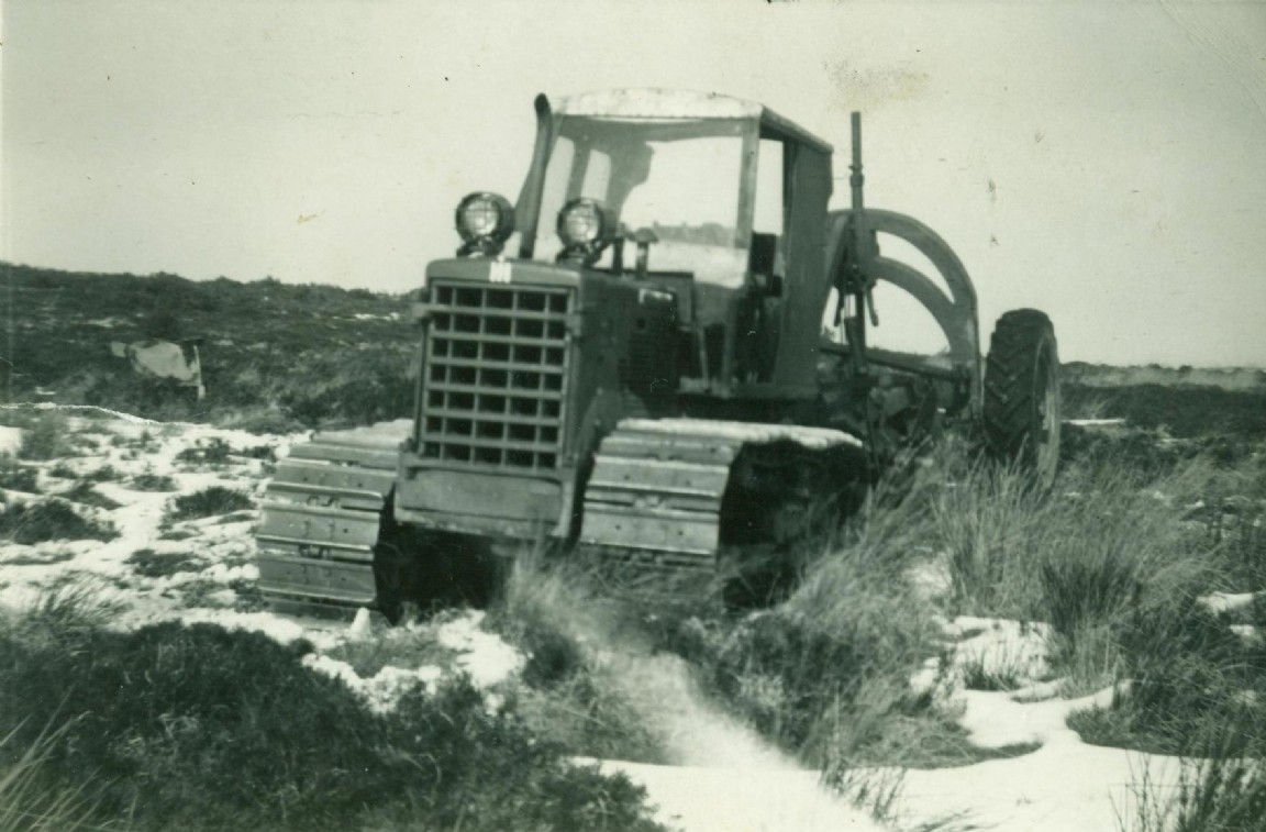 International BTD8 and Cuthbertson plough 