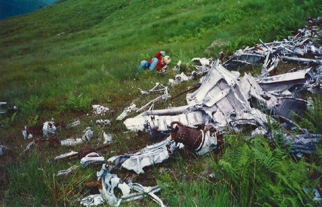 Wellington Bomber crash site, 1942, Affric NNR