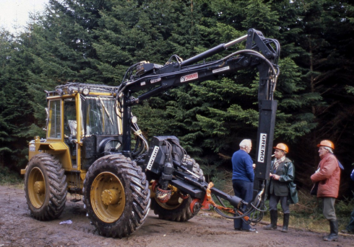 Harvesting machinery demonstration Monaughty