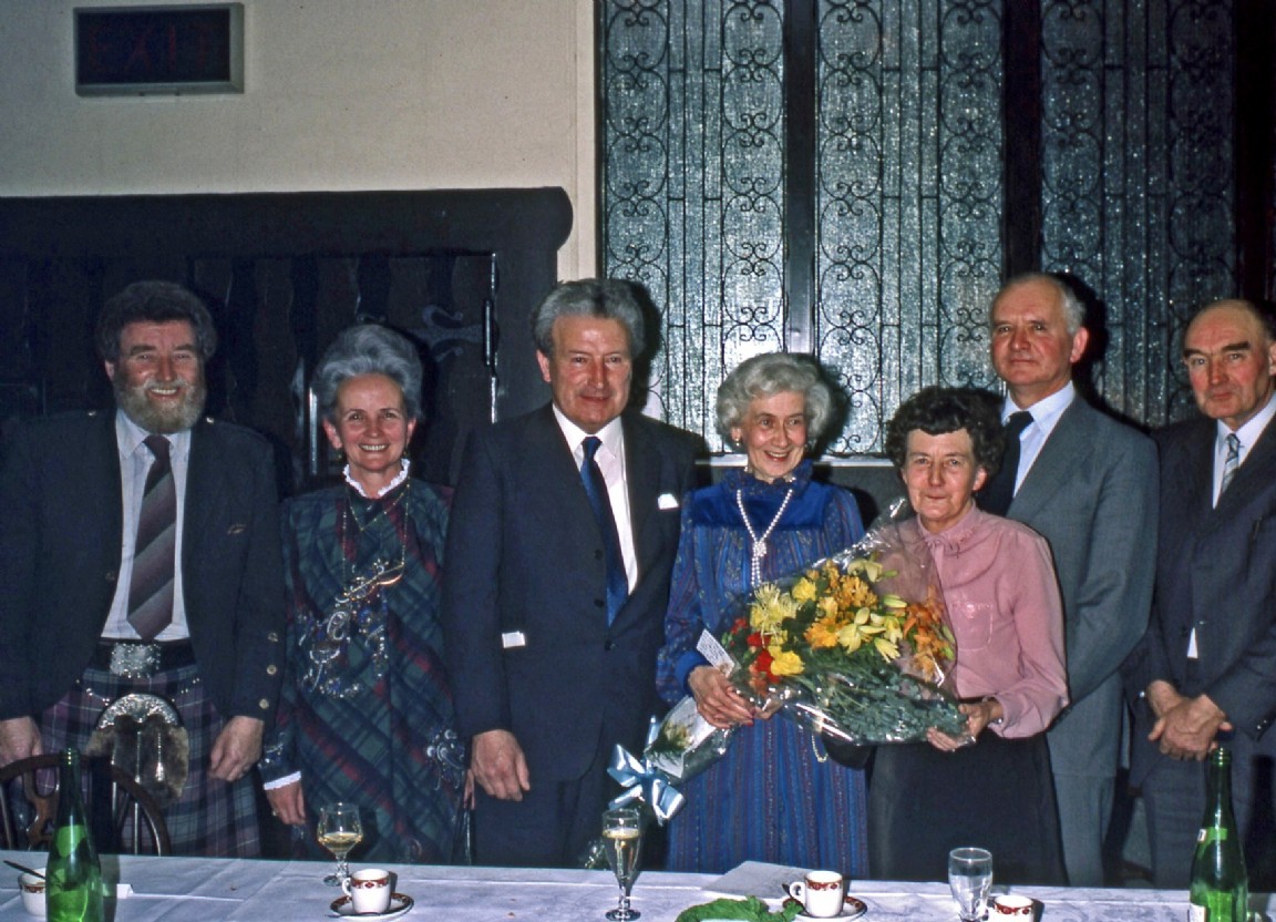 Retirement dinner for Willie Nicholson