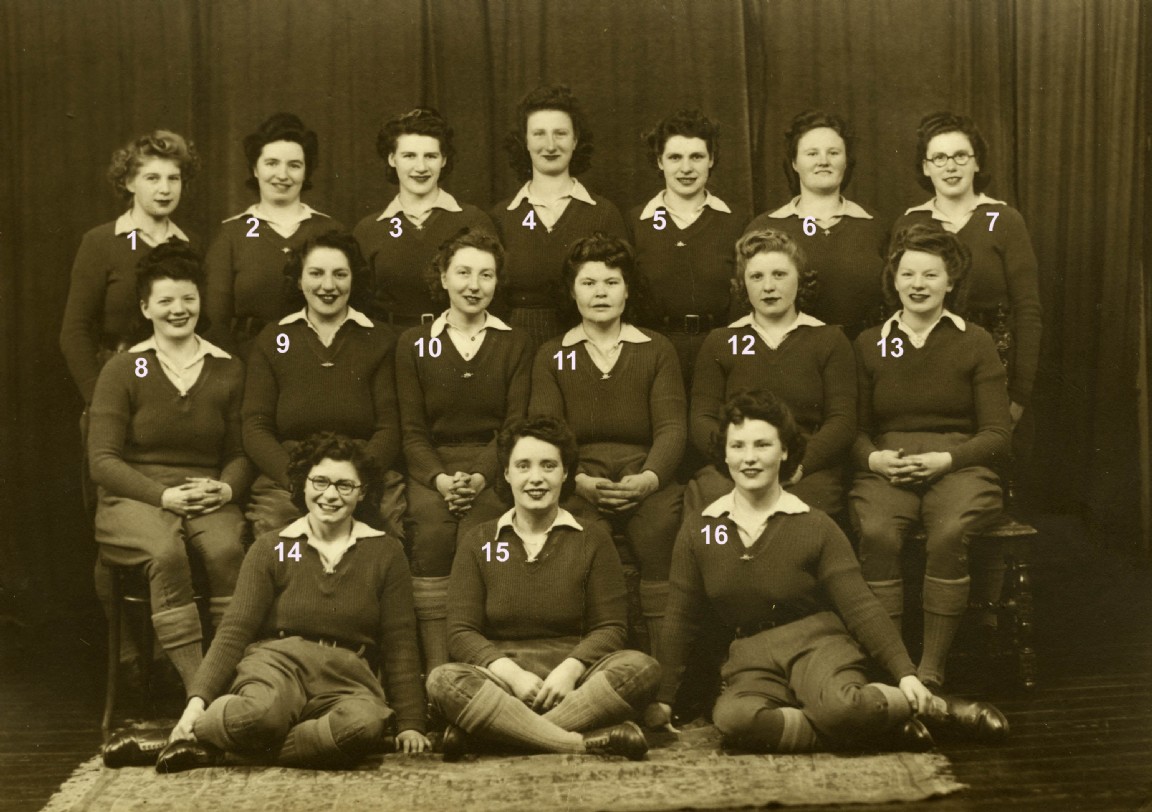 Women's Timber Corps staff in Moray  circa 1942