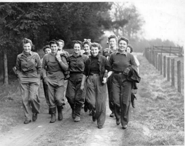 Mary Current in the Women's Timber Corps