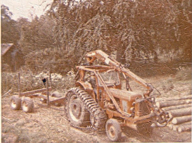 Nuffield 465 Forwarder on Southesk Estate