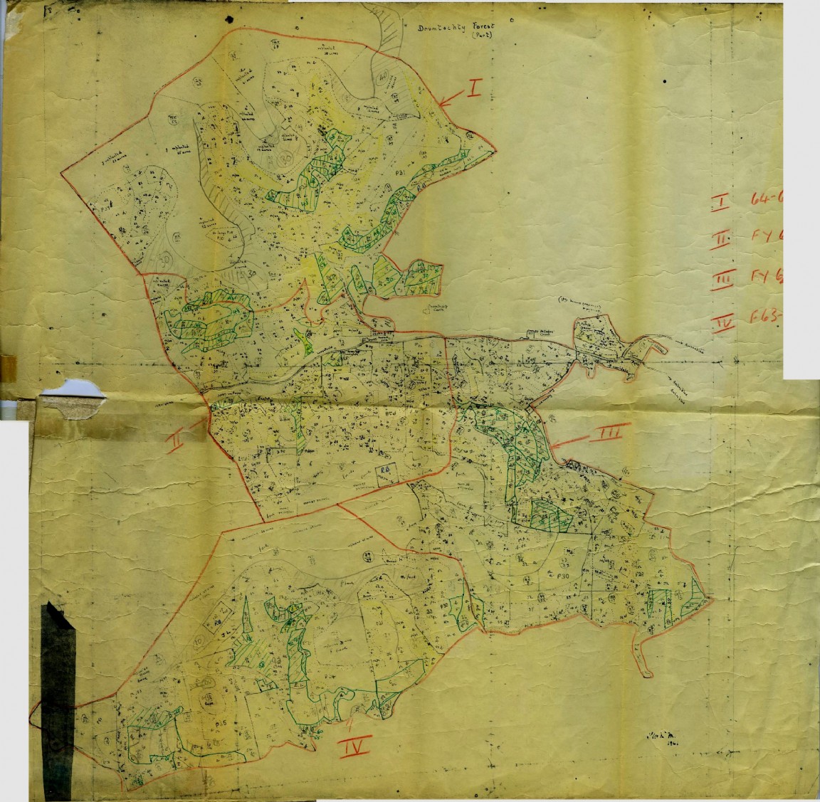 Drumtochty Forest Working Plan circa 1963