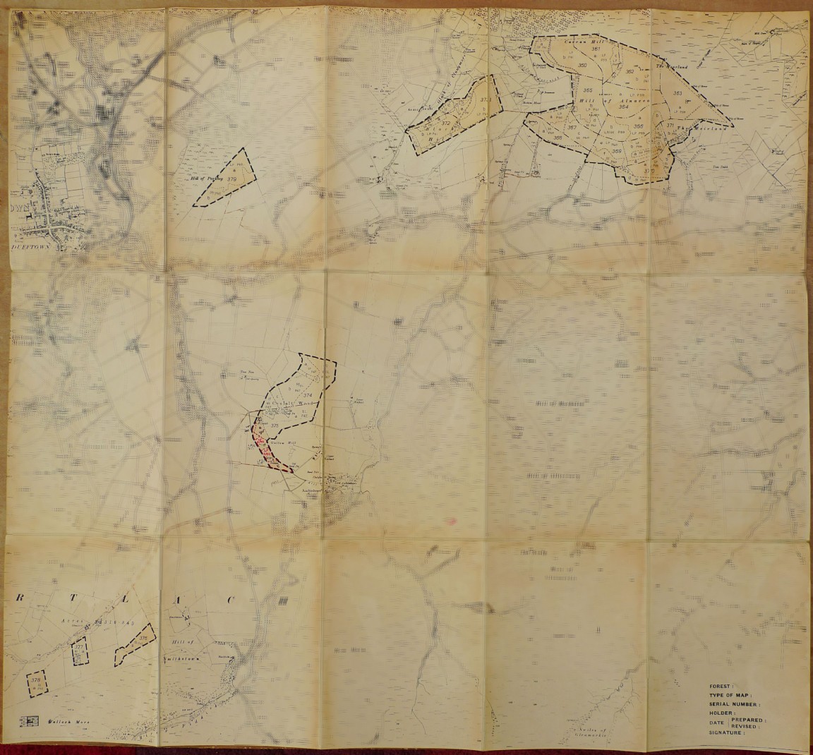 Forest Areas east of Dufftown