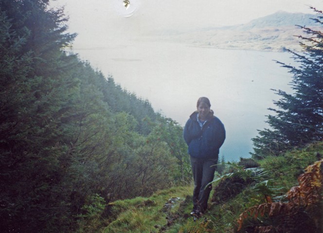 Carol Davidson working at Totaig