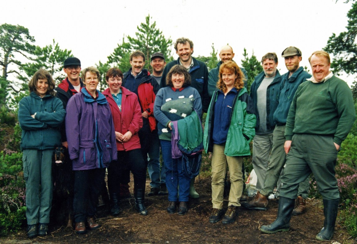 Fort Augustus District  staff on a site visit 