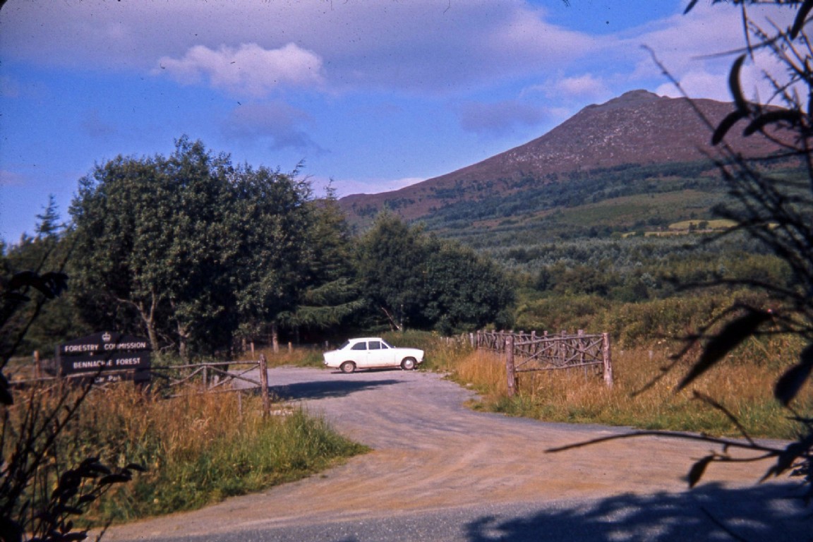 Bennachie Forest Clachie Burn car park