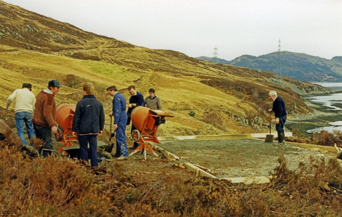 Original Otter Haven hide under construction