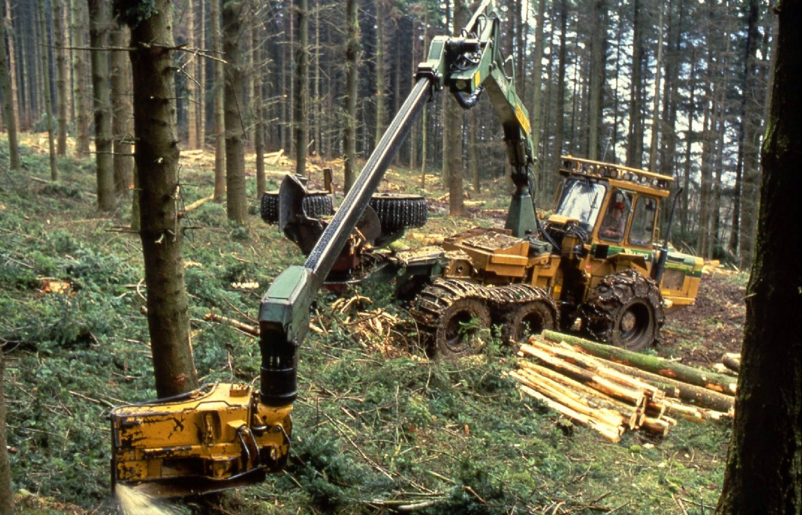 Osa harvester working in Argyll