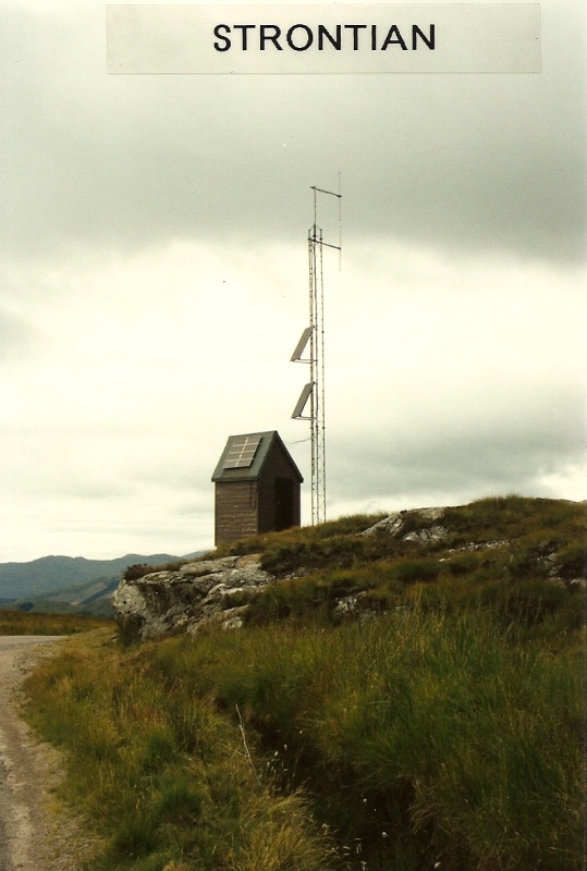 Strontian Radio mast and hut