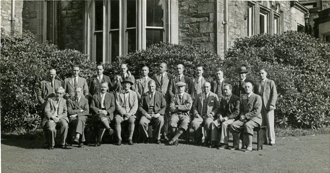 Group outside Benmore House near Dunoon