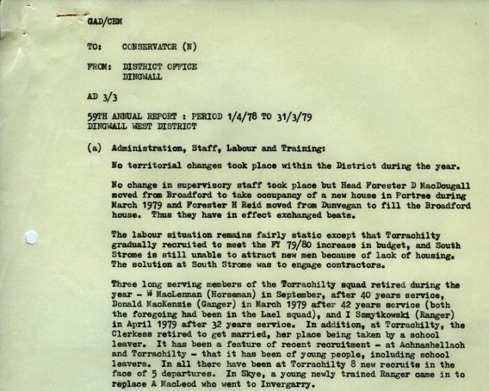 Annual Report Dingwall District (West) 1978-79