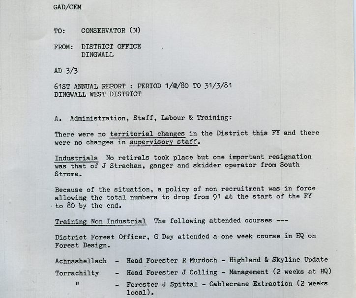 Annual Report Dingwall District (West) 1980-81