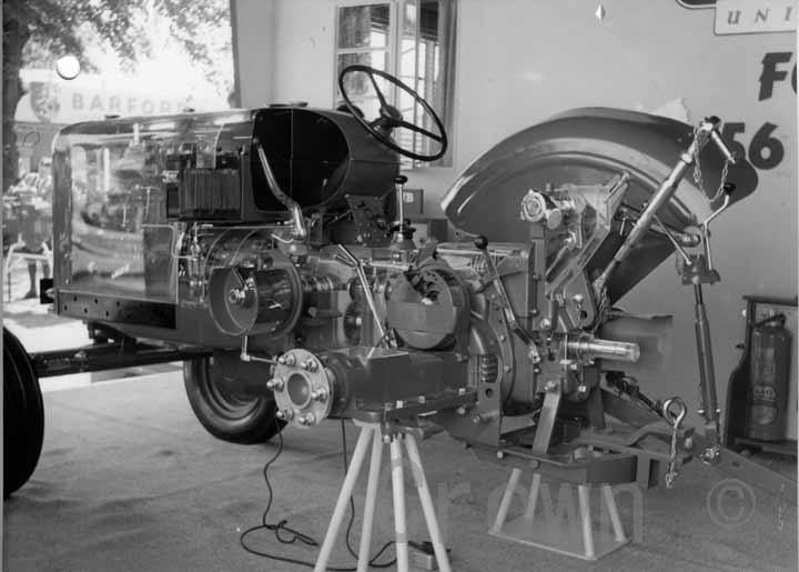Sectional view of Fordson 56 tractor