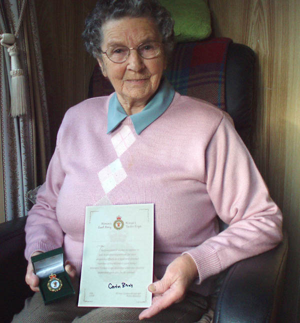 Timber Corps Badge for Margaret Angus