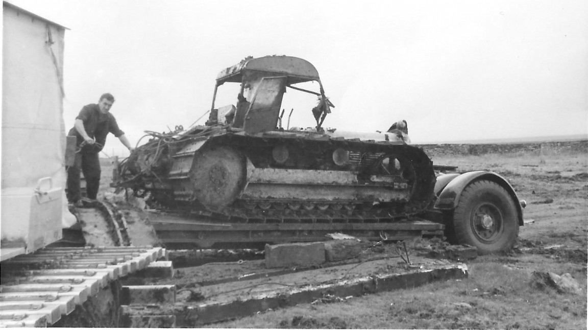 Recovered long track County Tractor, Caithness