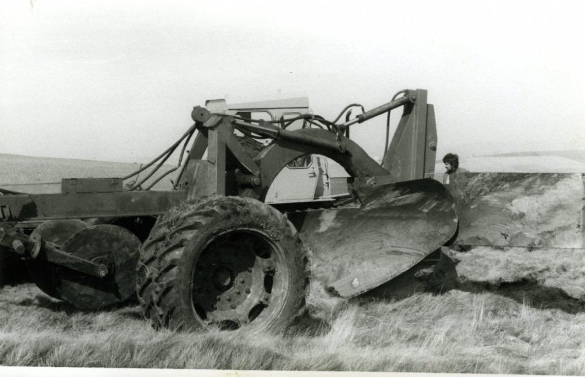 Deep Draining plough at Cloich Forest