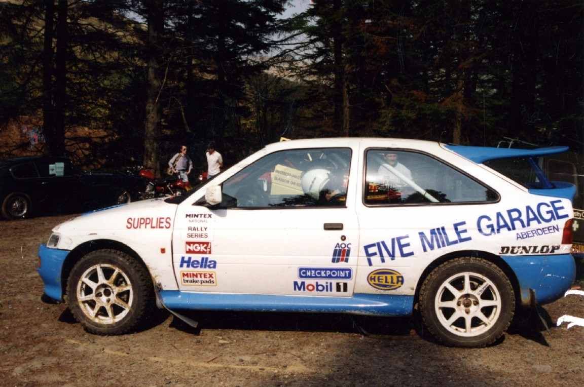 Rally car in Forest Location